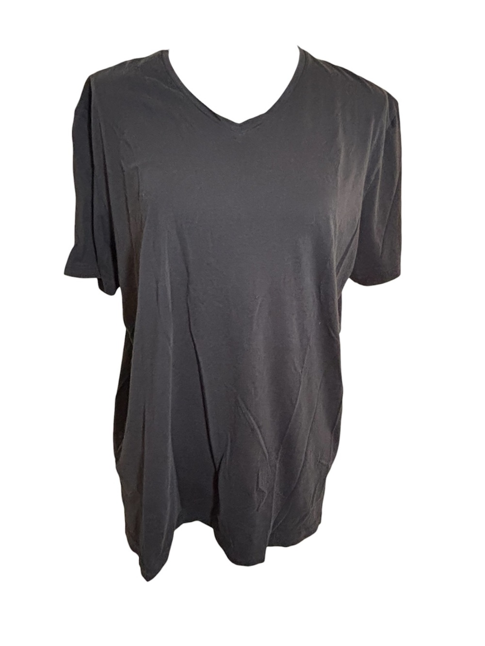 Bonobos Black Standard Fit 100% Pima Cotton Short Sleeve V Neck T-Shirt Large